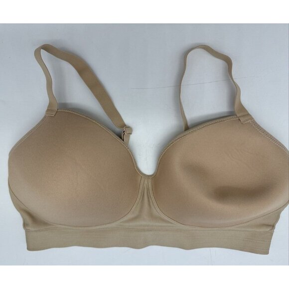 Hanes Womens Bra Size XL Nude Wireless Sleepwear MHG199 Set Of 2 - Picture 7 of 10